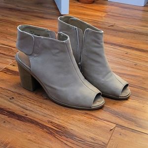 Perptoe Booties leather high heels